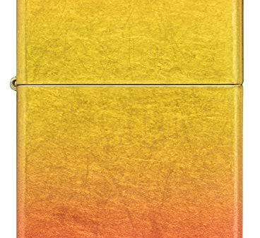 Zippo Ombre Orange Windproof Lighter, Vibrant Fade Design Cheap