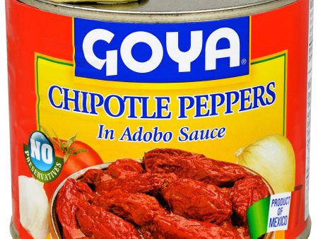 Goya Foods Chipotle Peppers in Adobo Sauce, 12 Ounce (Pack of 12) Online Sale