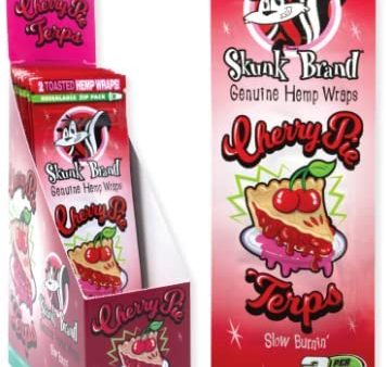 Skunk Brand Terp Enhanced Cherry Pie Hemp Wraps (Pack of 25) Online Sale