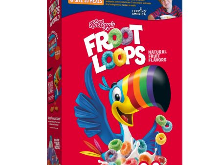 Kellogg’s Froot Loops Breakfast Cereal, Kids Cereal, Family Breakfast, Original, 8.9oz Box (1 Box) Discount