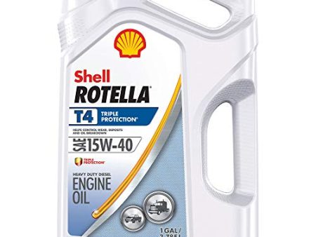 Shell Rotella T4 Triple Protection Conventional 15W-40 Diesel Engine Oil (1-Gallon, Case of 3) For Discount