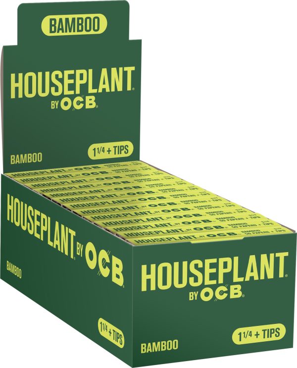 Houseplant® by OCB® Bamboo 1 1 4 Rolling Papers + Tips Online Sale