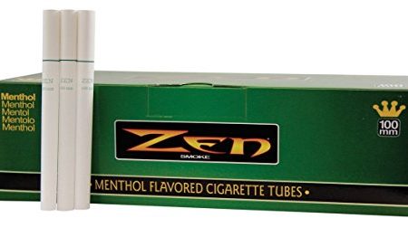 Zen Menthol 100mm Cigarette Tubes 200 Count Per Box Supply