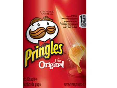 Pringles The Original Potato Crisps - Perfectly Seasoned Salty Snack, Game Day Party Food Supply