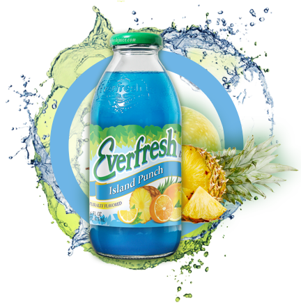 Everfresh Island Punch Glass Bottle 16 fl oz (Pack of 12) Online Hot Sale