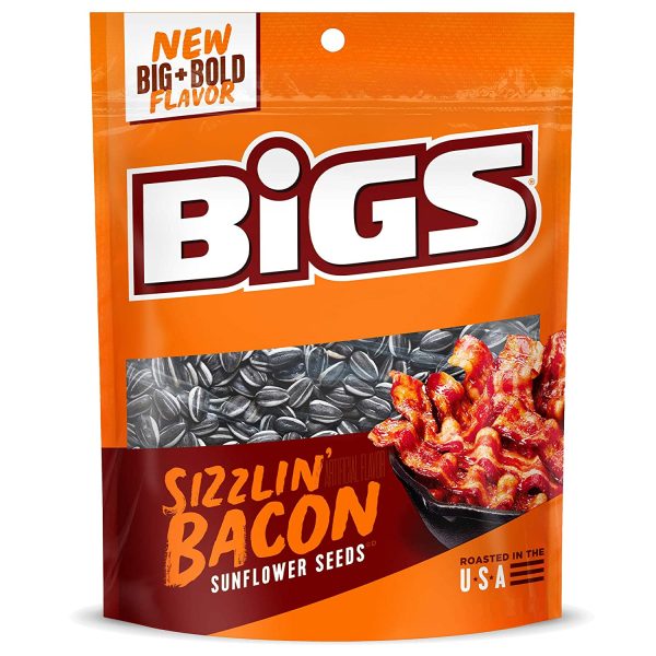 BIGS Bacon Salt Sizzlin  Bacon Sunflower Seeds, 5.35-Ounce Bag For Discount