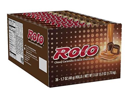 ROLO Chewy Caramels in Milk Chocolate - Kids Favorite Candy (1.7-Oz   Pack of 36) on Sale