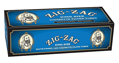 Zig Zag Light King Size Cigarette Tubes 200 Count Per Box (5-Boxes) Cheap