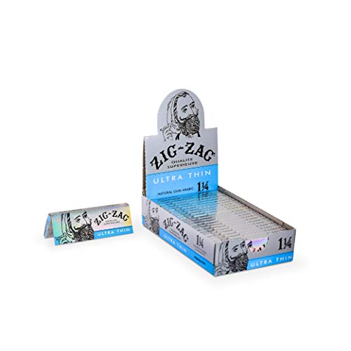 Zig Zag Ultra Thin Cigarette Rolling Papers 1 1 4 Size (24 Booklets Retail Box) For Sale