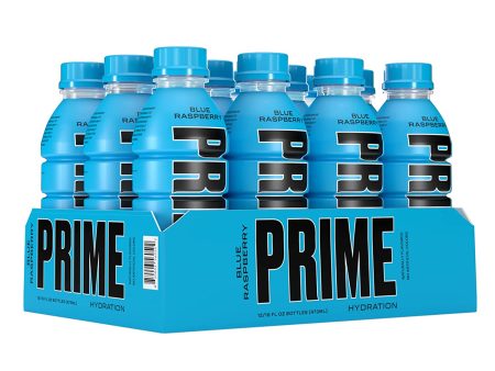 Prime Hydration with BCAA Blend for Muscle Recovery Blue Raspberry (12 Drinks, 16 Fl Oz. Each) Online now