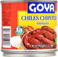 Goya Foods Chipotle Peppers in Adobo Sauce, 12 Ounce (Pack of 12) Online Sale