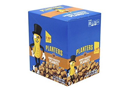 Planters Honey Roasted Peanuts, 18 ct Box, 1.75 oz Packs Hot on Sale