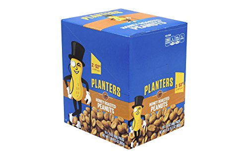 Planters Honey Roasted Peanuts, 18 ct Box, 1.75 oz Packs Hot on Sale