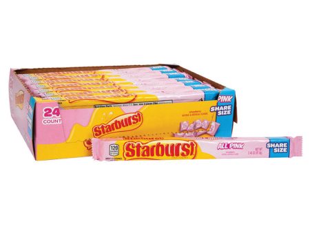 Starburst All Pink Share Size 3.45 Oz Pack of 24 Online Sale