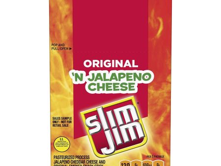 Slim Jim Cheese Jalapeno, 1.15 Oz (Pack Of 14), 1.15 Ounce (Pack of 14) For Sale