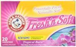 ARM & HAMMER Fresh n Soft Fabric Softening Sheets Tropical Burst 20 ct on Sale