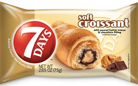 7 Days Soft Croissant Peanut Butter & Chocolate 2.65 oz (6-Pack) Sale