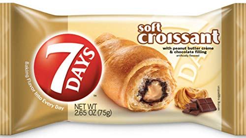 7 Days Soft Croissant Peanut Butter & Chocolate 2.65 oz (6-Pack) Sale