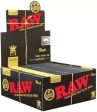 RAW 18236 Black King Size Slim Classic Ultra Thin 50 Booklets of 32 Sheets Paper on Sale