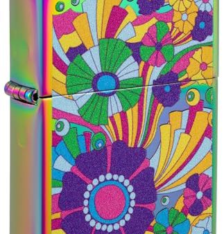 Zippo Vintage Flowers Design Multi-Color Pocket Lighter Cheap