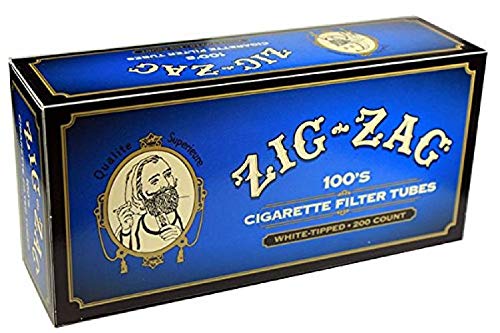 Zig Zag Cigarette Tubes WHITE 100MM 200 Count Per Box [5-Boxes] Online Hot Sale