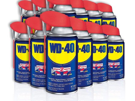 WD-40 Multi-Use Product with Smart Straw Sprays 2 Ways, 8 OZ [12-Pack] Hot on Sale