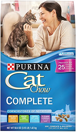 Purina Cat Chow Dry Cat Food, Complete, 3.15 Pound Bag Fashion