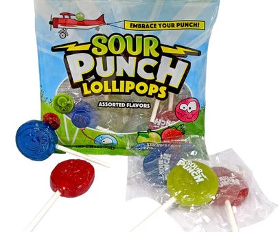 Sour Punch Lollipops 3 oz Peg Bag Sale