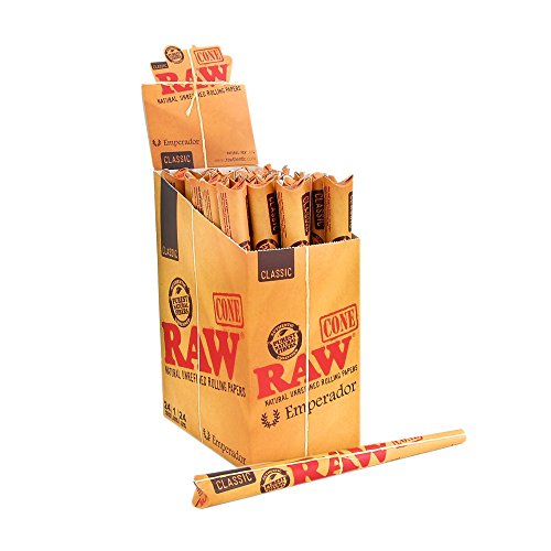 RAW Classic Natural Unrefined Prerolled Emperador Cone (24) Discount