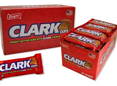 Boyer Candy Peanut Butter Clark Cups, 1.5 Ounce: Display Box of 24 Packs Hot on Sale