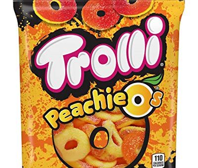 Trolli Peachie O s Sour Gummy Rings Candy, 4.25 Ounce, Cheap