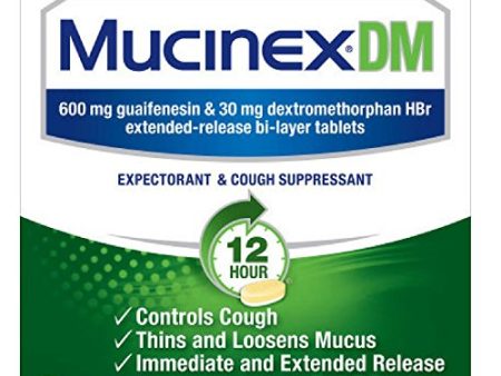 Mucinex DM 12-Hour Expectorant and Cough Suppressant Tablets, 6 Count Online now