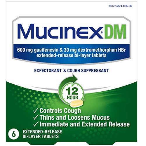 Mucinex DM 12-Hour Expectorant and Cough Suppressant Tablets, 6 Count Online now