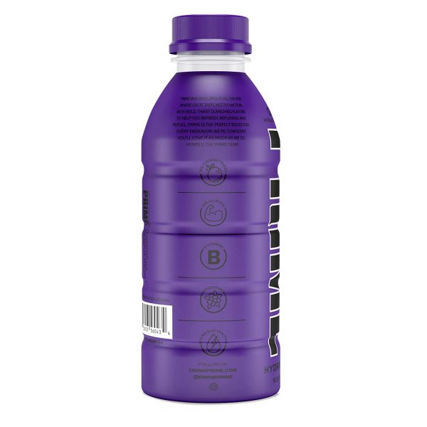 Prime Hydration with BCAA Blend for Muscle Recovery Grape (12 Drinks, 16 Fl Oz. Each) Online Sale