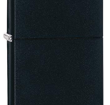 Zippo Pocket Lighter, Black Matte, No Logo (218) Online Hot Sale