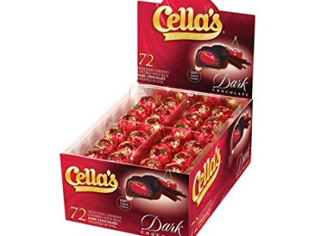 Cella s Dark Chocolate Covered Cherries, 72-Count Box on Sale