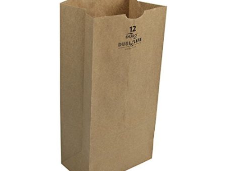 Duro 18412 SOS Bag 40# 100% Recycled Natural Kraft, 500 Piece Discount