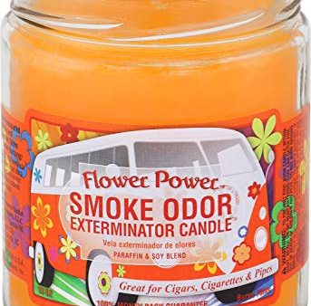 Smoke Odor Exterminator Candle, Flower Power, Floral Fragrance, 13 oz For Sale