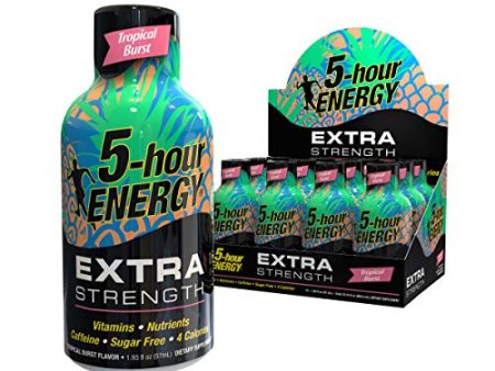 5-hour ENERGY shot, Extra Strength, Tropical Burst, 1.93 Ounce, 12 Count For Discount