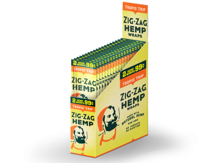 Zig Zag - Tobacco Free - Flavored H Wraps, 50 Count, Tropic Trip For Sale