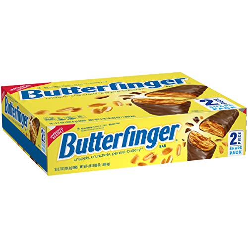 Butterfinger Milk Chocolate Candy Bars, Share Pack, Bulk Candy (Pack of 18) For Discount