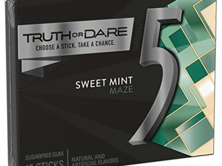 5 GUM Sweet Mint Sugar Free Chewing Gum, 15 pieces (10 pack) on Sale