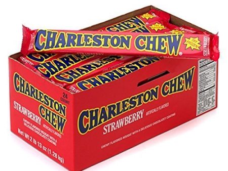 Tootsie Roll Charleston Chews, Strawberry, 1.875 Ounce Bars (Pack of 24) Fashion