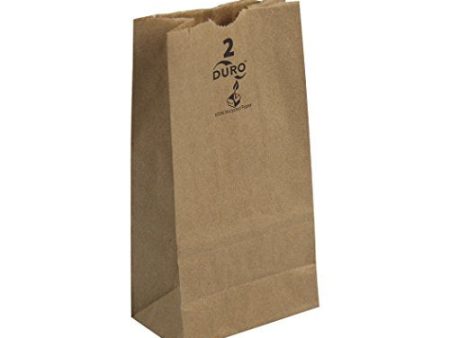 Duro ID# 18402 2# SOS Bag 30# 100% Recycled Natural Kraft 500pk 4-5 16 x 2-7 16 x 7-7 8 For Discount