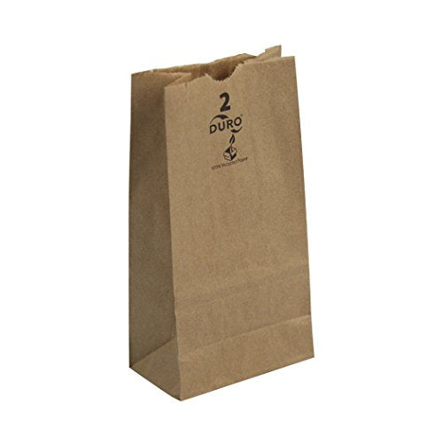 Duro ID# 18402 2# SOS Bag 30# 100% Recycled Natural Kraft 500pk 4-5 16 x 2-7 16 x 7-7 8 For Discount