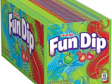 Fun Dip RazzApple Magic and Cherry Yum Diddly, 0.43 Ounce, Pack of 48 Discount