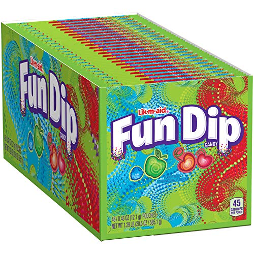 Fun Dip RazzApple Magic and Cherry Yum Diddly, 0.43 Ounce, Pack of 48 Discount