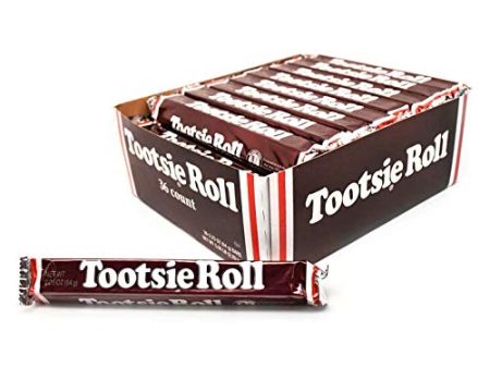 Tootsie Roll Bars, Original Classic Size, 2.25 Ounce Rolls, (Pack of 36), Peanut Free, Gluten Free Online now