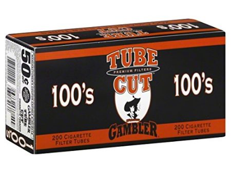 Gambler Tube Cut FF 100mm Cigarette Tubes - 200 Count Per Box (Pack of 5) Hot on Sale