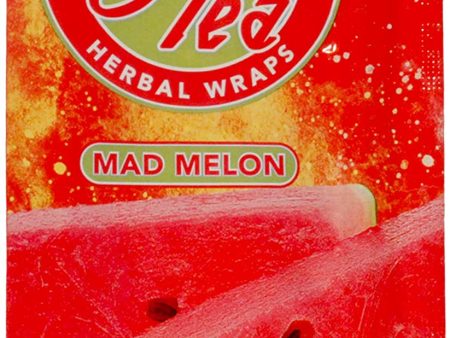 High Tea Non Tobacco All Natural Herbal Smoking Wraps - Mad Melon - 125 Self Rolling Wraps, Made from Tea Leaves Discount